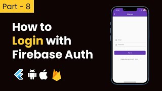 Part-8 Flutter How to Login With Firebase Auth || Flutter Firebase Tutorials in Hindi/Urdu