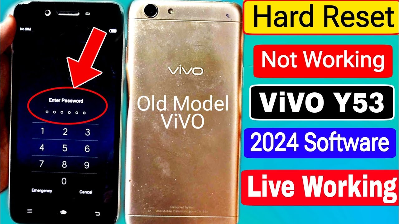 Vivo Y53 Ka Lock Kaise Tode / Vivo 1606 Hard Reset | Vivo Y53 Hard Reset | Vivo Y53 Password Unlock