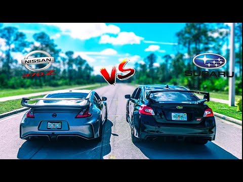 ultimate-battle-370z-vs-2019-subaru-wrx-sti-|-0-60-|-rev-battle-|-race-|-danny-z