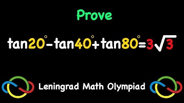 Proving a Nice Trigonometric Equation From Leningrad Math Olympiad | Nice Math Olympiad Question