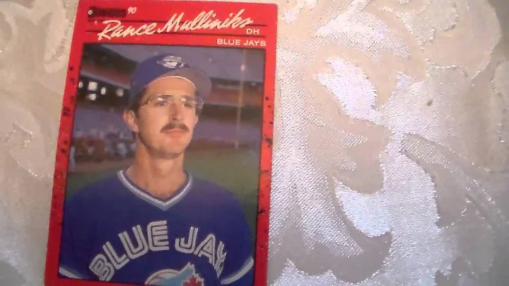 Baseball Card Rance Mulliniks Bonruss 607
