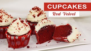 Cómo preparar Cupcakes RED VELVET con FROSTING de queso - Receta Fácil / Cositaz Ricaz