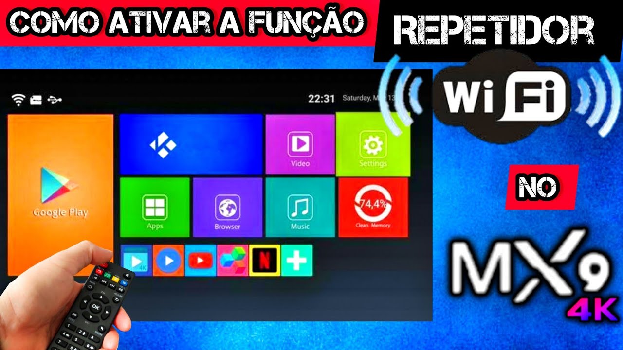 COMO ATIVAR FUNÇÃO REPETIDOR WIFI NO APARELHO MX9 4K | 2024 - YouTube