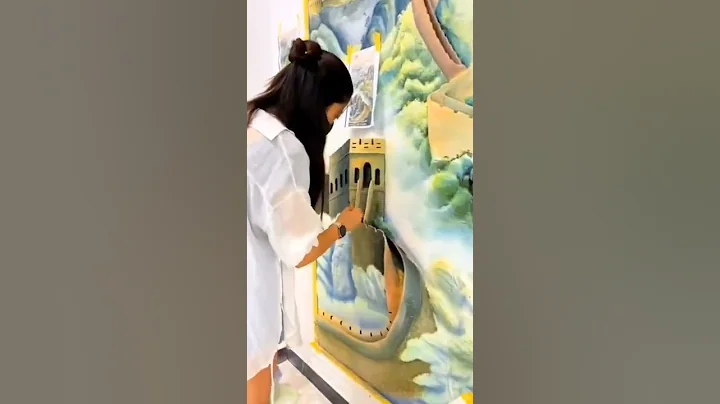 great wall of china painting is Soo amazing| china art| greatwall| Wallpainting - DayDayNews