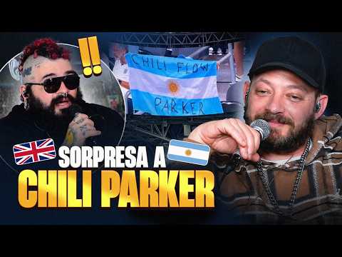 CHILI PARKER receives THE FLAG that APPEARED in the ARGENTINA vs ENGLAND match 🇦🇷 🤯