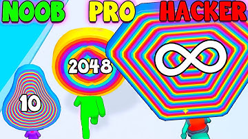 Layer Man 3D - Run & Collect 🍭 2048 Gameplay Merge [New Levels]