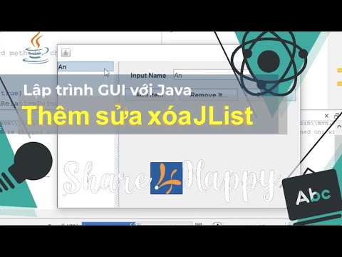 gui java  Update 2022  Java GUI - Thêm sửa xóa JList