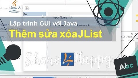 Java GUI - Thêm sửa xóa JList