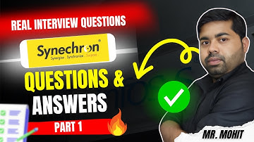 Synechron Interview Questions And Answers Part 1 | Real Time Interview Questions and Answers |