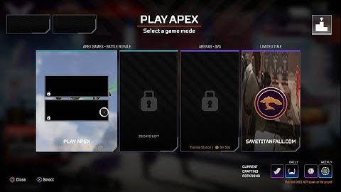 Apex Legends Save Titanfall Hack/Bug (DO NOT GO INTO THE "LIMITED TIME MODE" JUST RESTART)