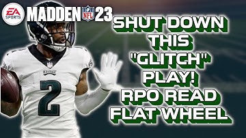 SHUT DOWN RPO READ FLAT WHEEL - Madden 23 Tips!