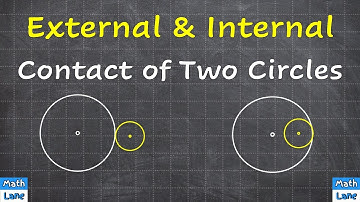External & Internal Contact of Two Circles