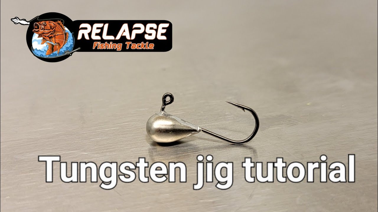 Teardrop tungsten jig tutorial. Get yourself ready for ice fishing season!  