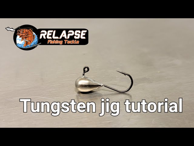 Teardrop tungsten jig tutorial. Get yourself ready for ice fishing