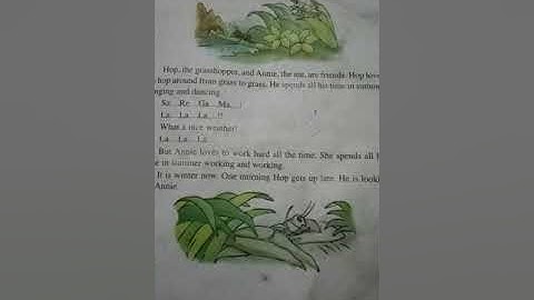 The Ant ( 🐜) and the Grasshopper (🦗)/ For Class-IV/ Lesson - 2