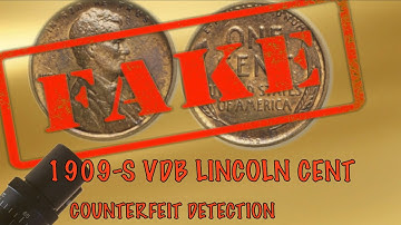 Counterfeit Detection - 1909-S VDB #coincollecting  #counterfeit  #history