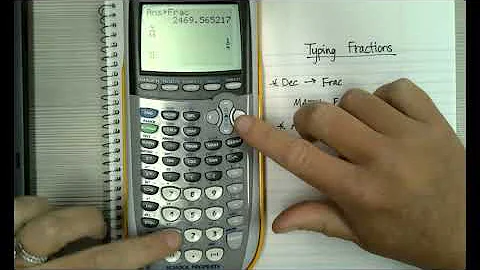 Fractions on TI-84 Plus Calculator