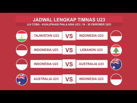 Jadwal Timnas u 23 - Kualifikasi Piala asia u 23 2022