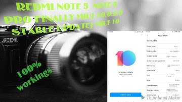 Miui 10.0.2.0 OTA Stable update Released for Redmi note 5 Mi 10.0.2.0