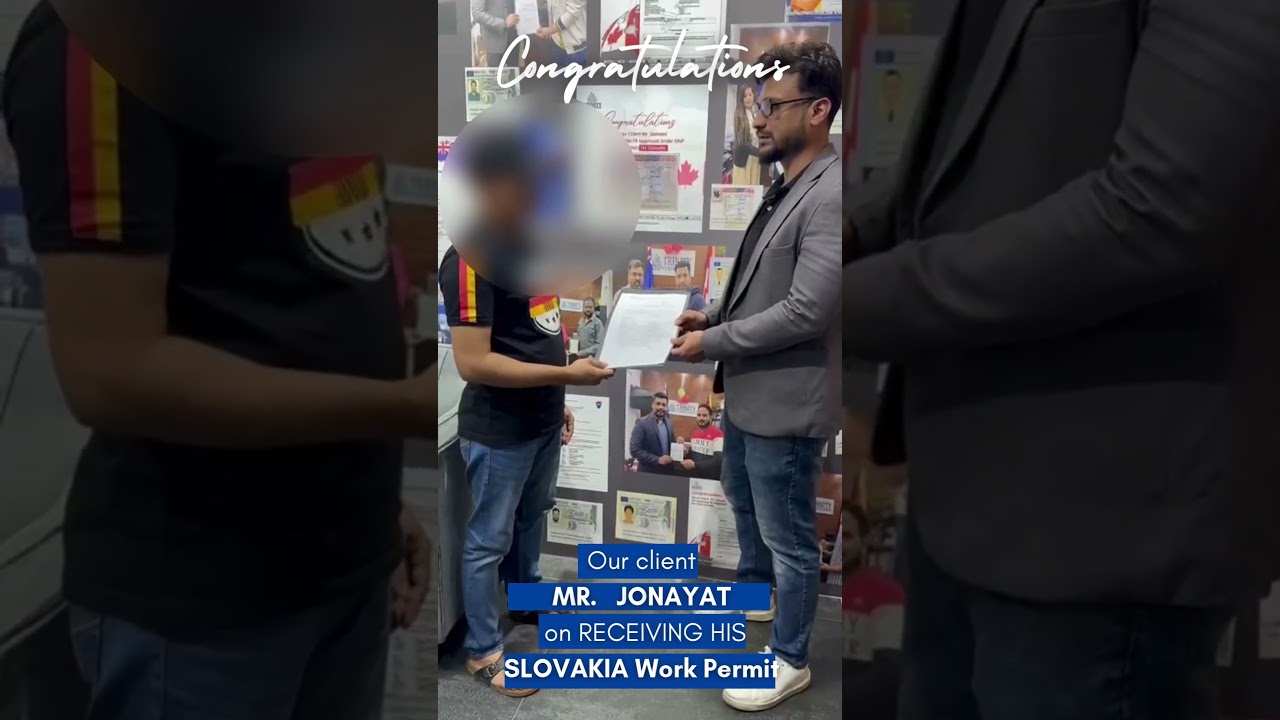 Slovakia Work Permit Approved 🇸🇰 | Mr. Jonayat’s Success Story