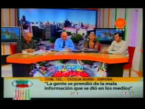 Javier Bustos Fierro y Cecilia Bursi en El Show de...