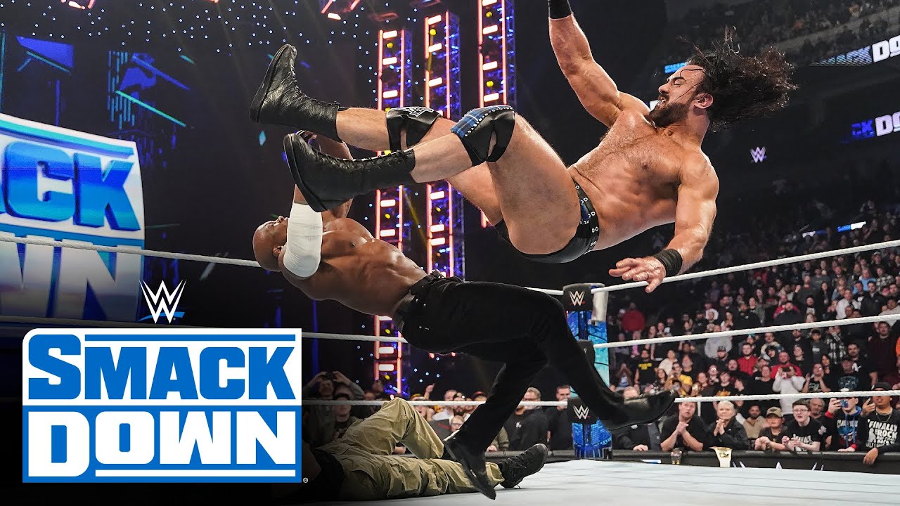 ⁣FULL MATCH — LA Knight vs. Drew McIntyre becomes Elimination Chamber chaos: SmackDown, Feb. 23, 2024