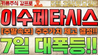 🔴[이수페타시스 주가전망] 주말속보!! 유상증자 신주상장 악재끝!! 🔴 주주가치제고 5월달 진행!! 7일 대상승!!  #이수페타시스 #이수페타시스주가 #이수페타시스전망