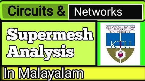 Supermesh analysis in malayalam