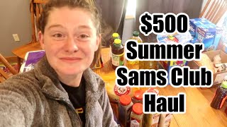 Stock up Summer Sams Club Grocery Shopping Haul | Cassandra Smet