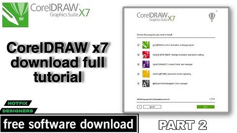 CorelDRAW X7 software download for free || graphic design software download