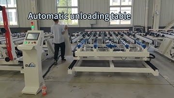 horizontal automatic glass loading & unloading machine for glass washing machine, polishing machine