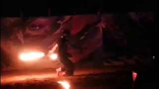 Rainbow Serpent 2015 - Kiwamu Miyakubo - fire chain staff