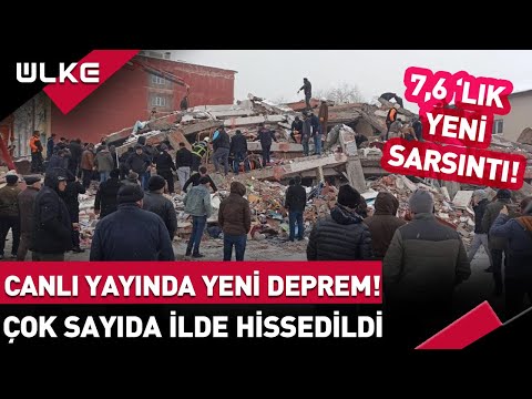 #SONDAKİKA Canlı Yayında Yeni Deprem! Kahramanmaraş'ta Bir Büyük Deprem Daha