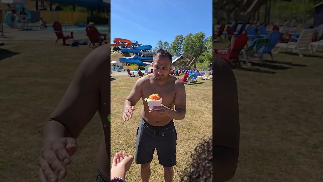 They Tried To Steal His Rainbow Snow Cone