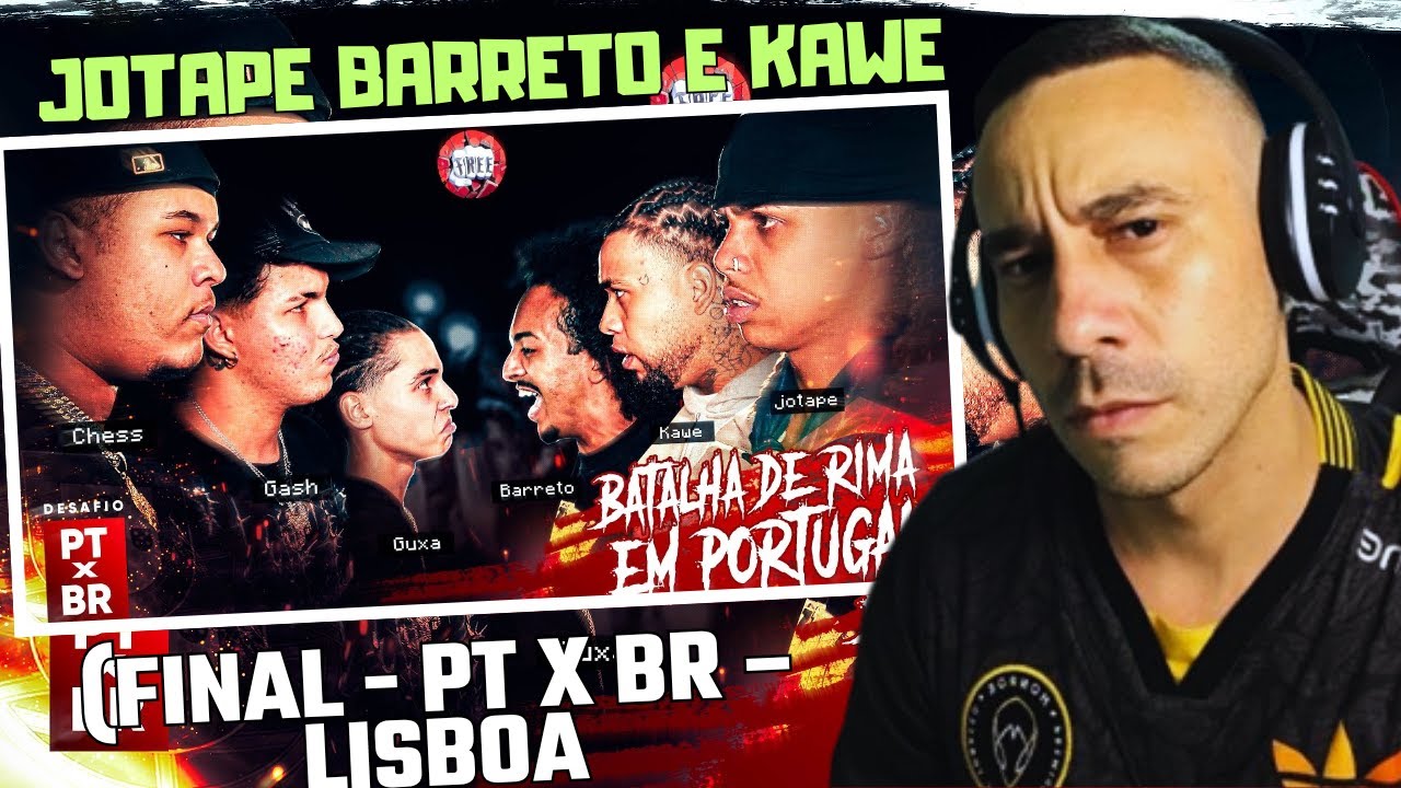 ZEN REACT- Jotape, Kawe e Barreto – Batalha de Rima em Portugal  Final   PT x BR – Lisboa