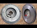 How a mechanic masterfully rebuilt the muscular flywheel which was badly broken due to a stuck gear