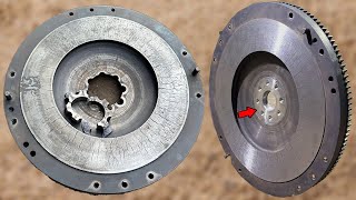 How A Mechanic Masterfully Rebuilt the Muscular Flywheel which was Badly Broken Due to a Stuck Gear