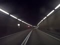 Gotthard Tunnel 16.9 km with 6X Speed (Switzerland)
