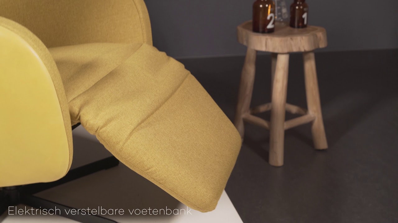 Relaxstoel Dot - Elektrisch verstelbare voetenbank
