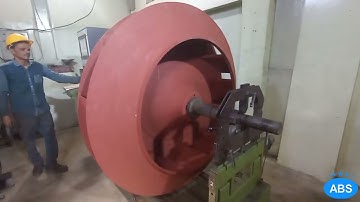 Dynamic Balancing Service of Impeller at ABS Workshop Karachi.