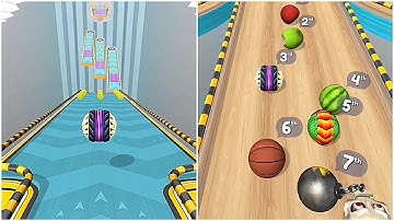 Going Balls Super Bonus Level 17 vs Epic Race Gameplay Android, iOS