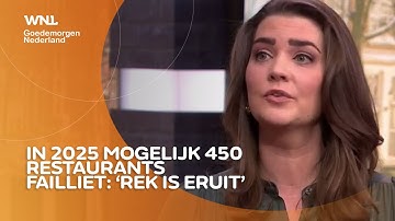 Recordaantal faillissementen onder restaurants voorspeld: 