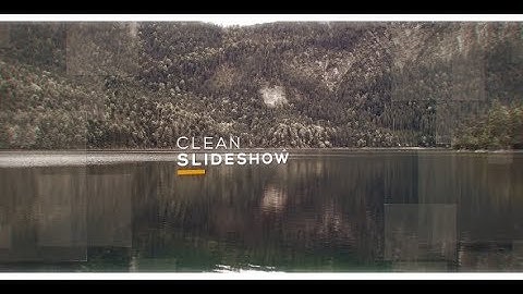 Clean Slideshow | After Effects Template | Video Displays