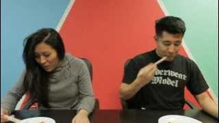 M&M's Chopstick Challenge Joe Jo vs Olivia Thai