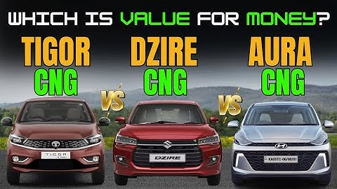 2025 Tata Tigor CNG Vs Dzire CNG Vs Aura CNG | Which is Best ? | Antique Auto Car