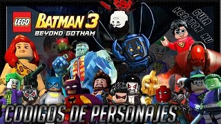 LEGO Batman 3 Más allá de Gotham Códigos y Trucos