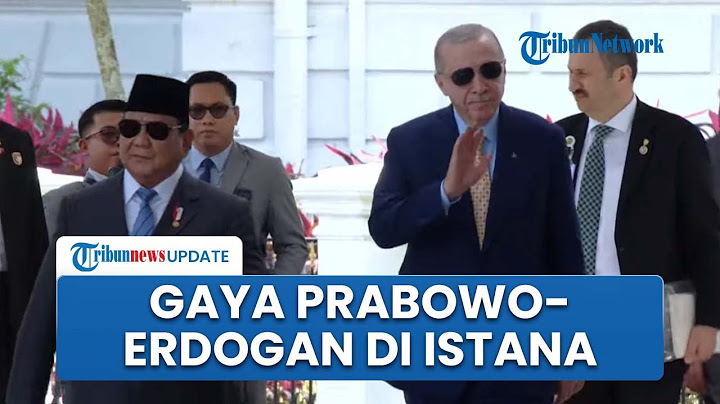 Presiden Turki Tiba di Istana Bogor, Erdogan-Prabowo Kompak Pakai Kacamata Hitam di Istana Bogor