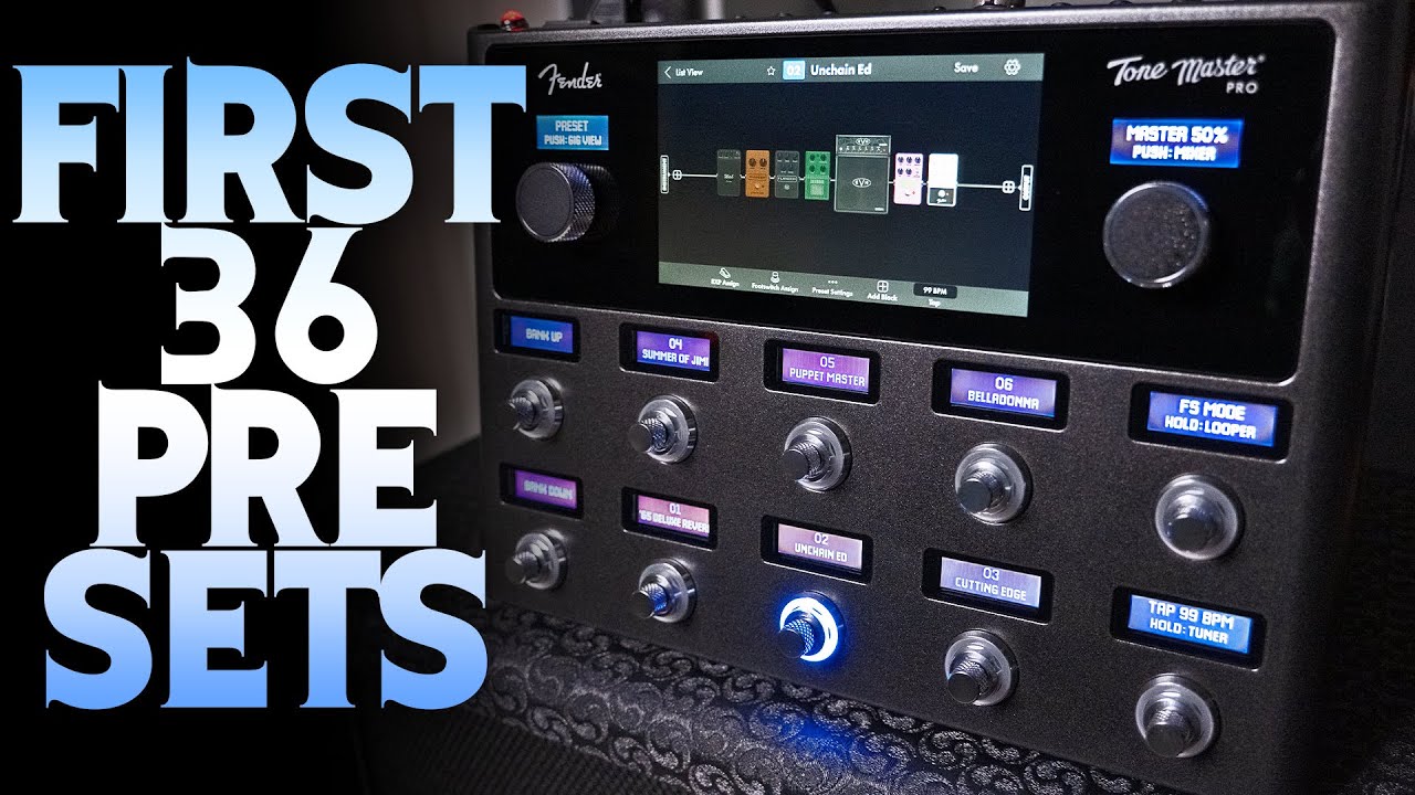 Fender Tone Master Pro first 36 presets (no talking) YouTube
