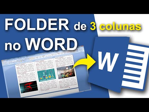 Como criar um folder - folheto de 3 colunas no Word