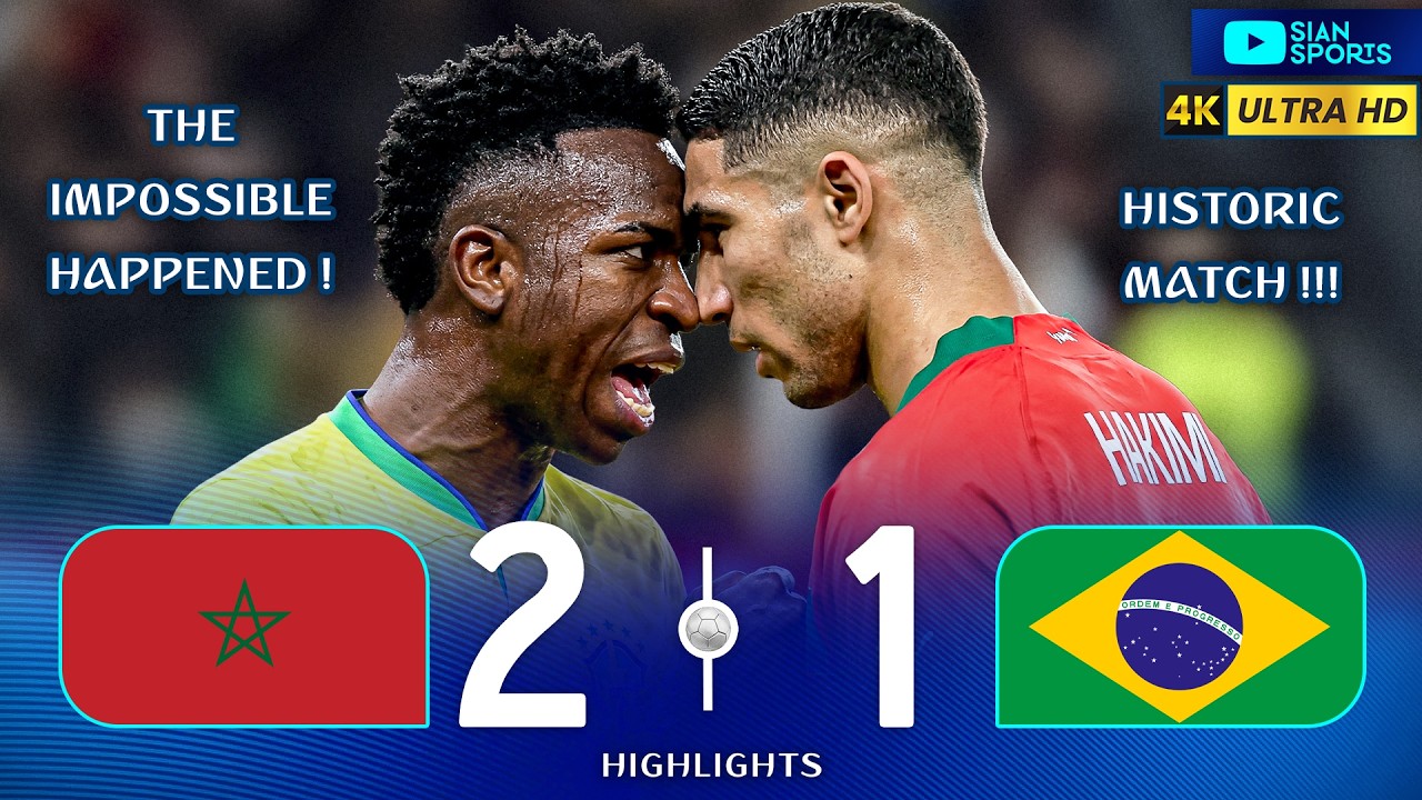 É DE ARREPIAR! O MUNDO PAROU PARA VER O MARROCOS VENCER O BRASIL PELA PRIMEIRA VEZ NA HISTÓRIA !
